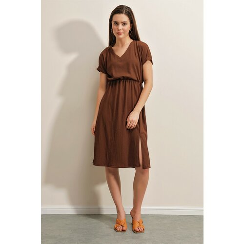Bigdart Dress - Brown Slike