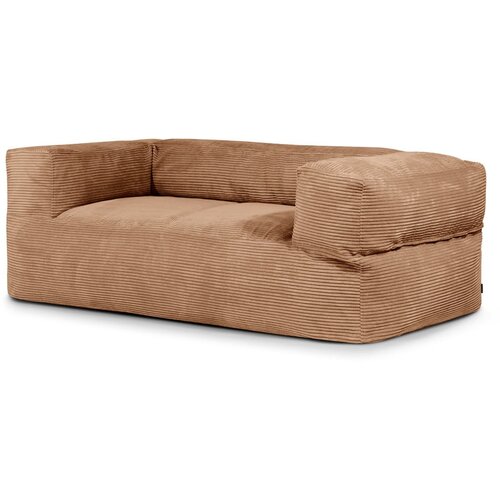 SLOWDOWN Rjava vreča za sedenje iz rebrastega žameta Sofa MooG – Cene