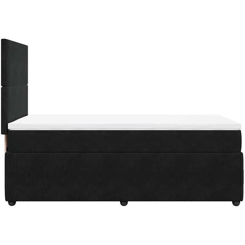 Box spring krevet s madracem crni 90x200 cm bar&amp;scaron;unasti Slike