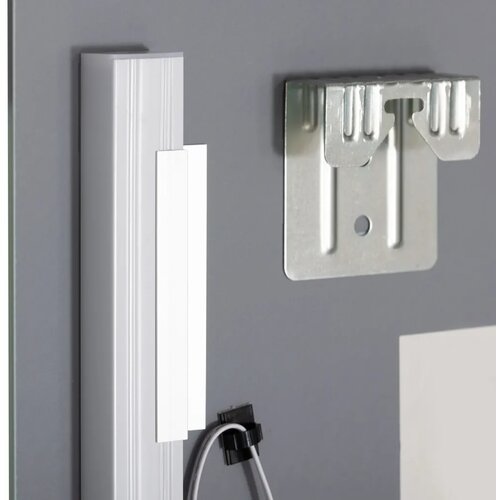  Kupaonsko ogledalo s LED rasvjetom elegantno i visokokvalitetno staklo aluminij plastika 50D x 12&amp;Scaron; x 70V cm Slike