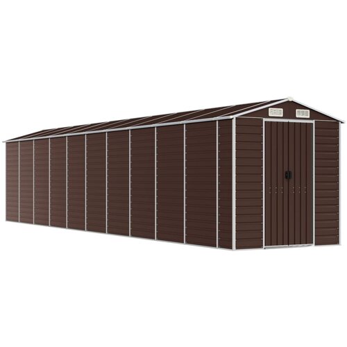 vidaXL Vrtna lopa rjava 191x895x198 cm pocinkano jeklo, (20956292) Cene