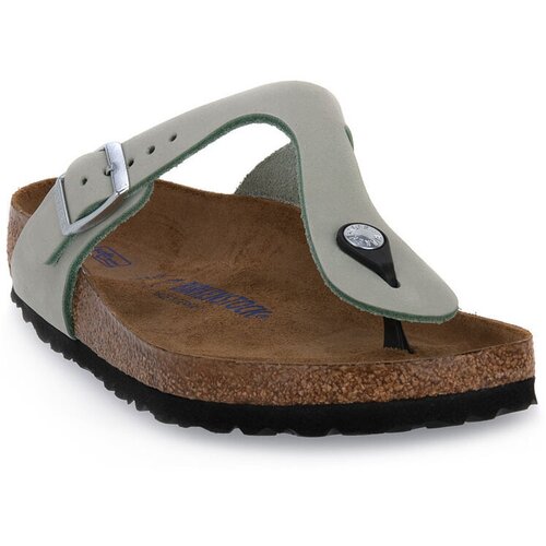 Birkenstock Japonke GIZEH MATCHA NOUBUCK CALZ N Zelena Slike