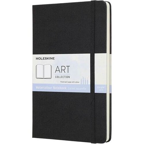Moleskin Bilježnica Watercolor LG, crna Cene