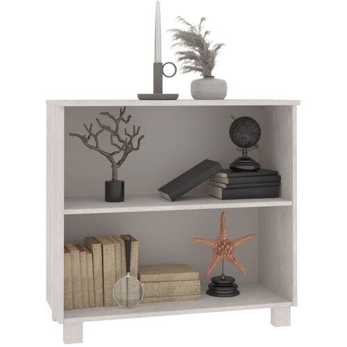  Komoda HAMAR bijela 85 x 35 x 80 cm od masivne borovine Slike
