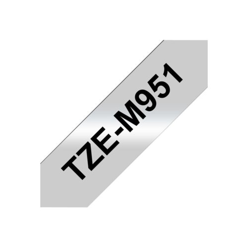 Brother TZE-M951 traka za izradu naljepnica Crno na srebrnom Cijene