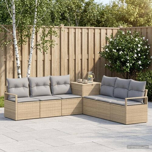  Set sofe 7 kom. Bež i svijetlo siva 120 x 62 x 69 cm Cene