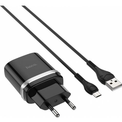 Hoco pametni hišni polnilec C12Q 3A z 3.0 QC USB vtičem in s polnilnim kablom MicroUSB črn Cene