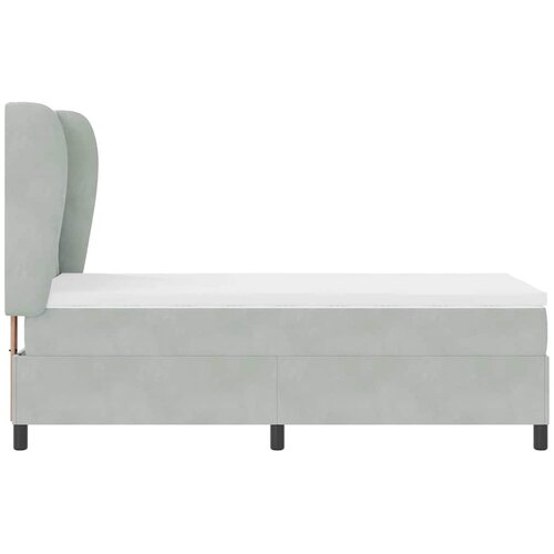  Krevet s opruga kutije Svijetlo siva 200 x 100 cm Bar&amp;scaron;un Slike