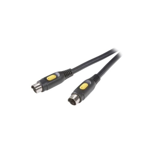 SpeaKa Professional S-Video video priključni kabel [1x mu&amp;scaron;ki konektor s-video - 1x mu&amp;scaron;ki konektor s-video] 5.00 m crna Slike