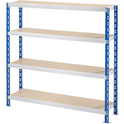 eurokraft basic Sestavljiv regal z velikimi policami iz iverke, globina 500 mm, osnovni regal, VxŠ 1508 x 1550 mm Cene