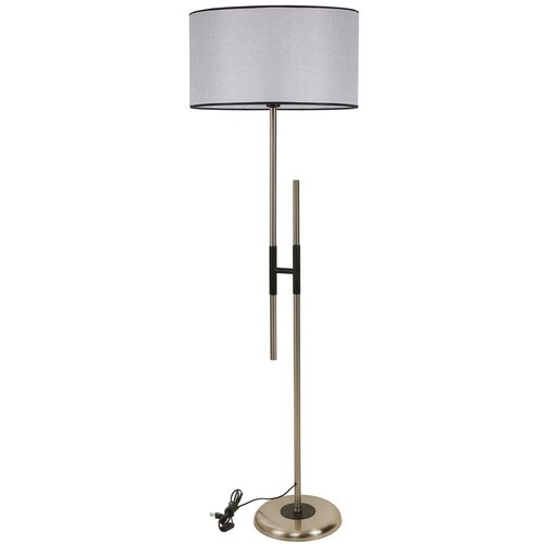 Opviq Felix Mat Krom Lambader Silindir Açık Hasır Gri Abajurlu Light Grey Floor Lamp Cene