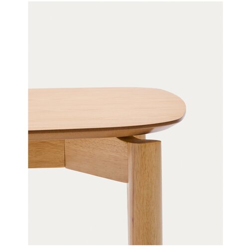 Kave Home Jedilna miza v jesenovem dekorju 90x160 cm Indara &amp;ndash; Slike