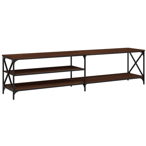 VidaXL TV omarica rjava hrast 200x40x50 cm inženirski les, (20733858) Slike