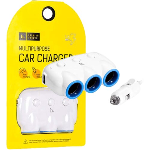 Hoco. Auto punjač / razdjeljnik za smartphone, 2 x USB, 5V / 3.1 A &amp;ndash; C1 Slike