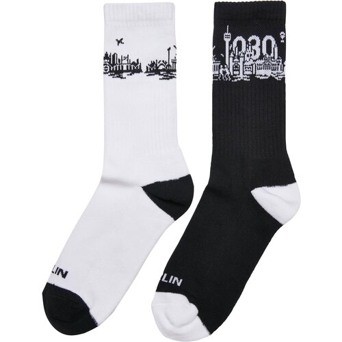 MT Accessoires Major City 030 Socks 2-Pack black/white Cene