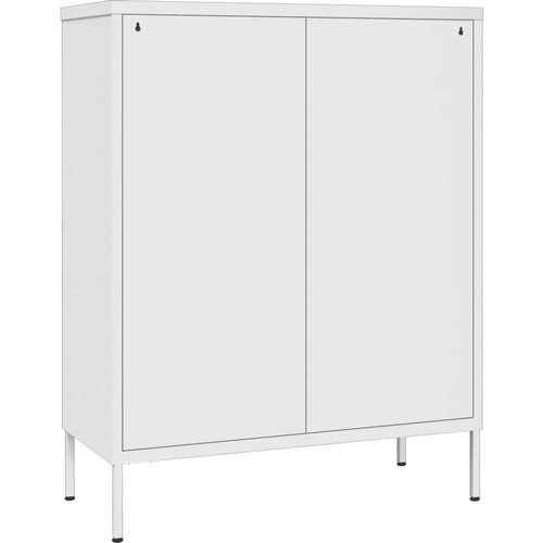 VidaXL Ladičar bijeli 80 x 35 x 101,5 cm čelični Slike