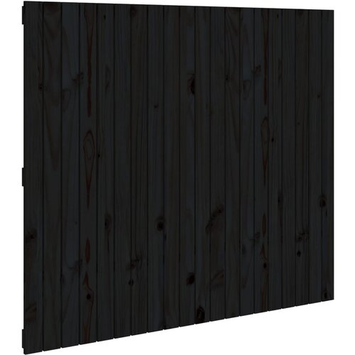 Maison Chic stensko posteljno vzglavje - vzglavna omarica - nočna omarica črno 127,5x3x110 cm trdna borovina, (21707027) Cene