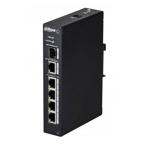 Dahua 4 portni industrijski POE switch PFS3106-4P-60 10/100/1000 svič Slike