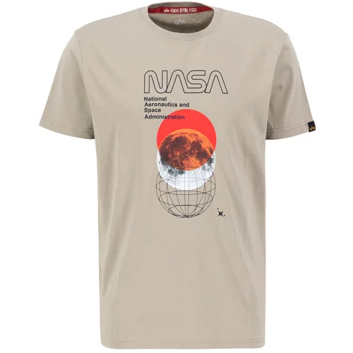 Alpha Industries Majica 'NASA Orbit' pesek / mešane barve
