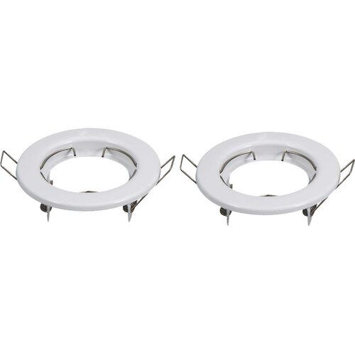 Aigostar SET 2x okvir za ugradno svetlo GU10, fi 8 cm, beli Slike