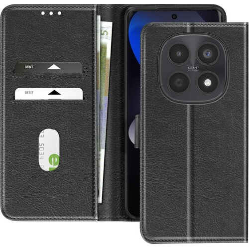 AVIZAR Denarnica etui Xiaomi Redmi Note 15 4G / 5G Serija Chesterfield Funkcija stojala, Črna, (5000189387) Cene