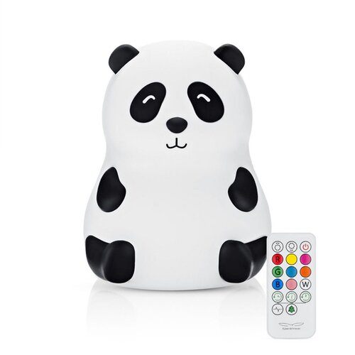 Rabbit And Friends nočna lučka mehka Panda z daljinskim upravljalcem in USB-C polnjenje Slike