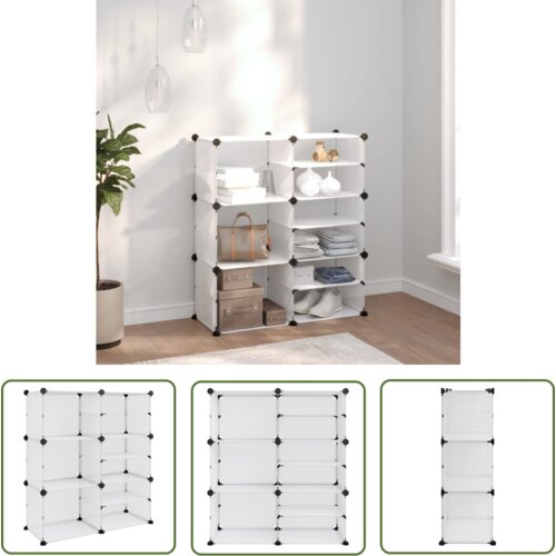 The Living Store Stojalo za čevlje prozorno 84x31,5x93 cm PP - Stojalo Za Čevlje, (21744605) Slike