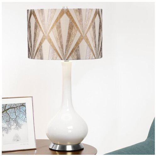 Elstead MILO-PN-TL-VOGSC - Stona lampa MILO 1xE27/60W/230V siva/smeđa Cene