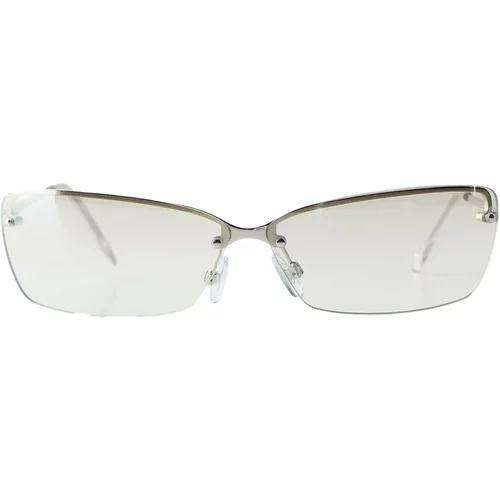 Bershka Sunčane naočale srebro / prozirna