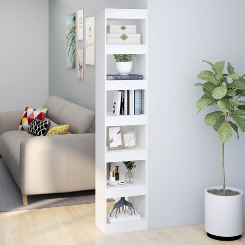 The Living Store Knjižna omara/pregrada bela 40x30x198 cm - Knjižna Omara, (21437082) Cene