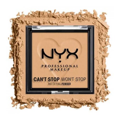 NYX Professional Makeup kompaktni puder - Can't Stop Won't Stop Mattifying Powder - Golden (CSWSM05) Cene