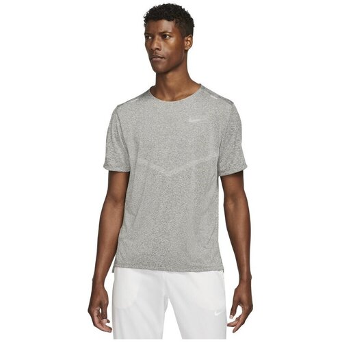 Nike Majice s kratkimi rokavi Drifit Rise 365 Siva Cene