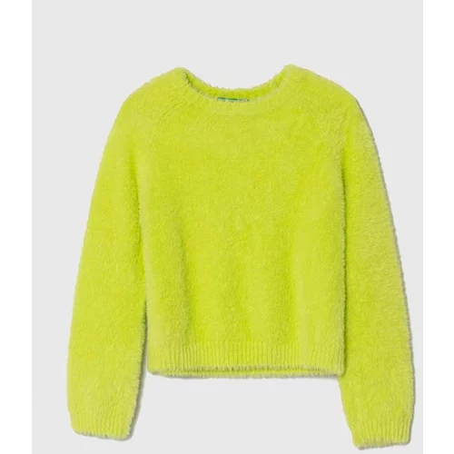 United Colors Of Benetton Otroški pulover zelena barva