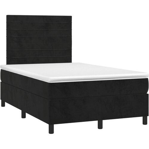 Box spring krevet s madracem crni 120 x 200 cm bar&amp;scaron;unasti Slike