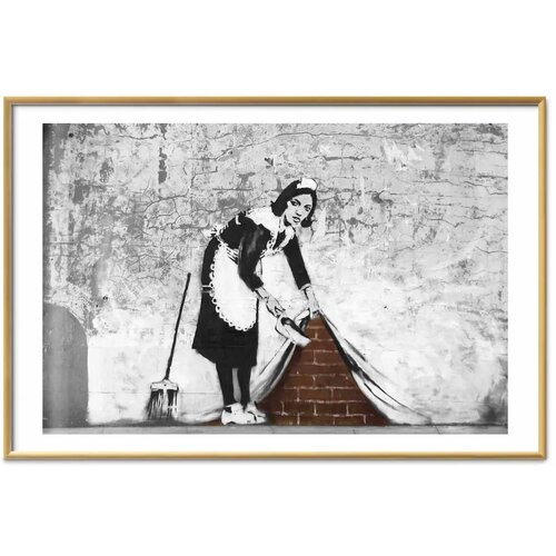  Plakat - Maid 60x40 Zlatni okvir s margom Cene