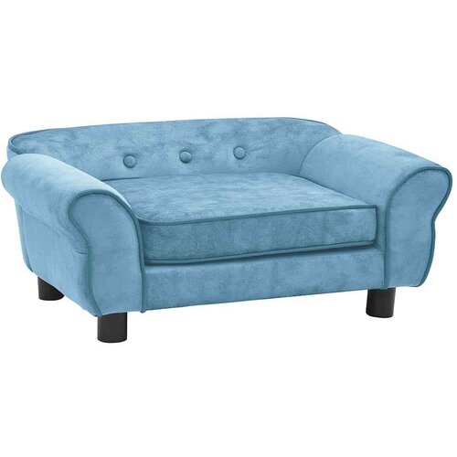 vidaXL Sofa za pse tirkizna 72 x 45 x 30 cm plišana Cijene