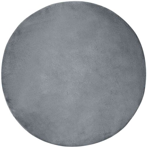 vidaXL Faux Rabbit Fur Rug Antracit Ø 200 cm Poliester Cene