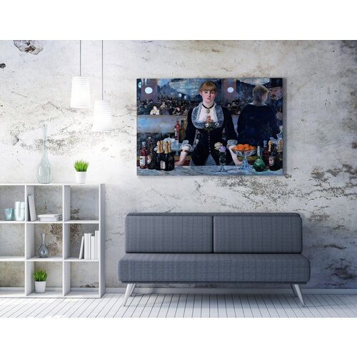 Wallity WY287 (50 x 70) Multicolor Decorative Canvas Painting Cene