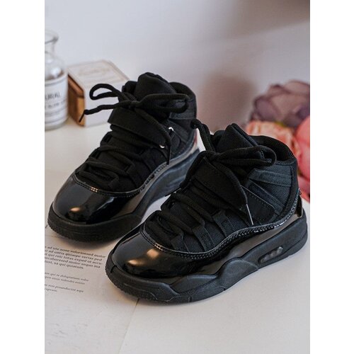  Children's Sport Lace-Up Shoes Black Darina Cene