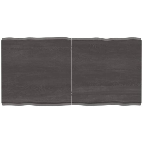 VidaXL Mizna plo&amp;scaron;ča temno siva 120x60x6 cm obdelana trdna hrastovina, (20979347) Slike