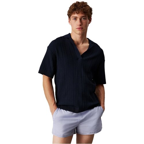 Calvin Klein Jeans Majice &amp;amp; Polo majice KM0KM01141 Modra Slike
