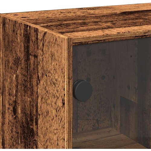 VidaXL Komoda boja starog drva 102x37x75,5 cm od konstruiranog drva Slike