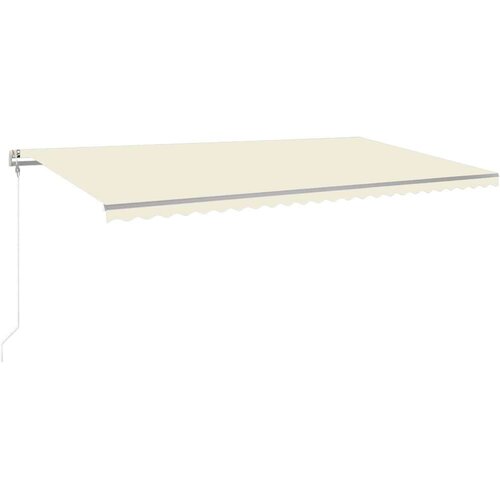  Automatska tenda sa senzorom za vjetar LED 600 x 300 cm krem Slike