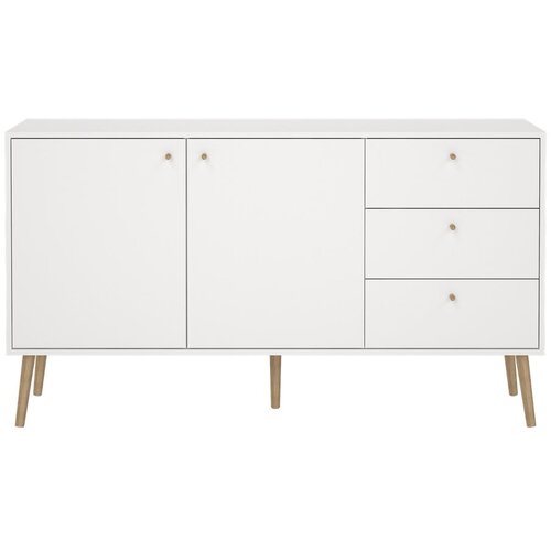 Tvilum Bijela niska komoda 149x82 cm Bodo – Cene