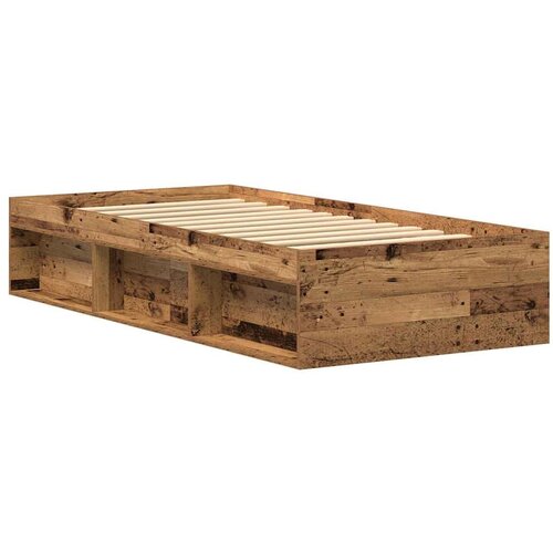  Okvir kreveta bez madraca staro drvo 75x190 cm Slike