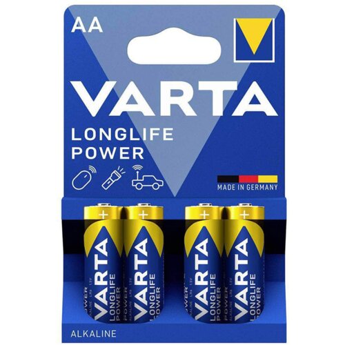  Varta Longlife Power LR6 1.5V alkalna baterija pakovanje 4 kom Slike