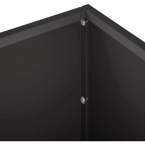  Vrtna saksija 2 kom. Crna 60 x 20 x 20 cm Čelična vrata - Crna 60 x 20 x 20 cm 2 Slike