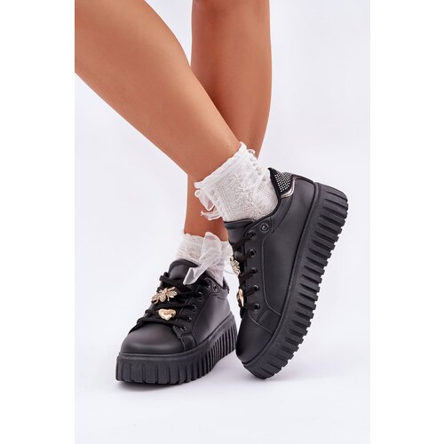 PE1 Women's Sneakers With Flowers Black Grelesi Cene
