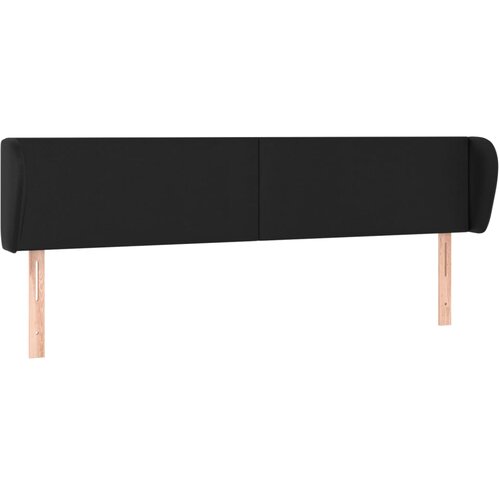 Maison Chic posteljno vzglavje - vzglavna omarica - nočna omarica z u&amp;scaron;esi črno 183x23x78/88 cm umetno usnje, (21708533) Slike