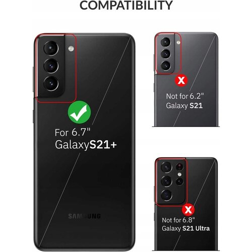 NIKCORP Preklopna torbica za Samsung Galaxy S21 Plus, etui s prostorom za kartice in funkcijo stojala, mornarsko modra barva, (5000139150) Slike
